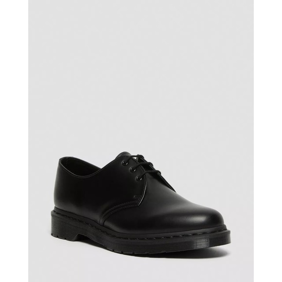 Dr. Martens Other - Dr. Martens 1461 Mono Black Leather Lace Up Oxford Shoes Uniform Kids